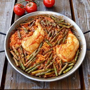 Spanische-Haehnchenpaella