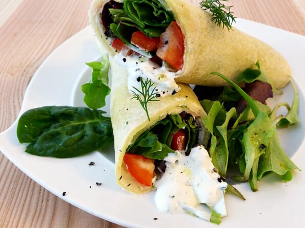 Vegetarische-Wraps
