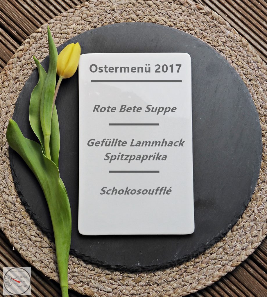 Ostermenü 2017 – 3 Gänge zu Ostern