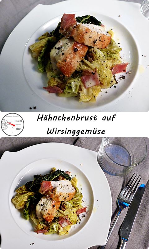 Hähnchenbrust auf Wirsinggemuese