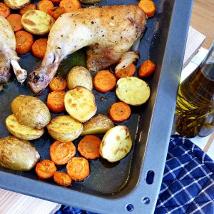 Ofengemüse mit Hähnchen