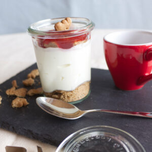 Kaesekuchen Dessert im Glas