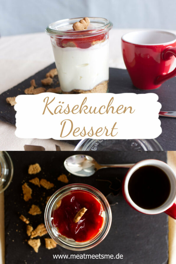 Kaesekuchen Dessert im Glas