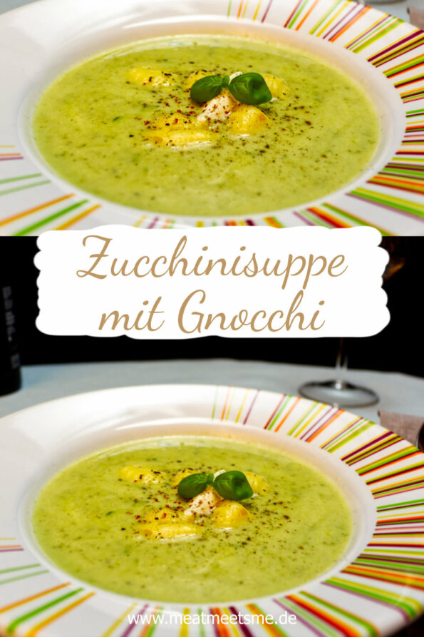 Zucchinisuppe mit Gnocchi