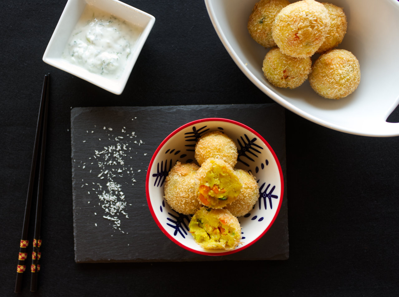 Kartoffelbällchen frittiert - besser als Kroketten - meat meets me