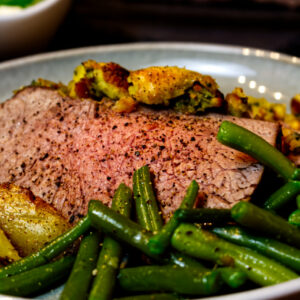 Roastbeef mit Brezenkruste