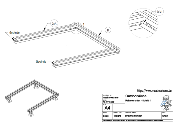 Outdoorküche selber bauen Bauanleitung